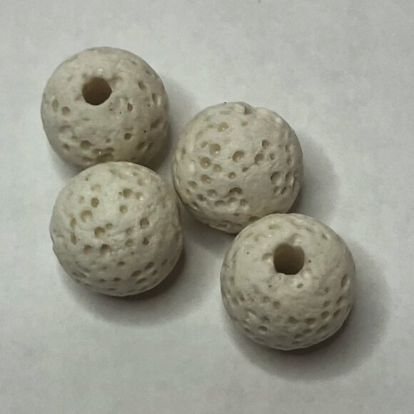 Multi Coloured Lava Stone Beads Round Loose Spacer Beads for Jewelry Making - Picture 7 of 8